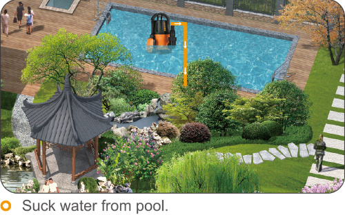 Plastic Pump Housing and Floater Switch Submersible Pump for Clean Water