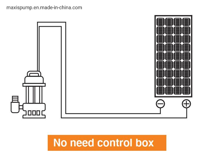 Big Flow Submersible Solar Water Pump Without Controller Box