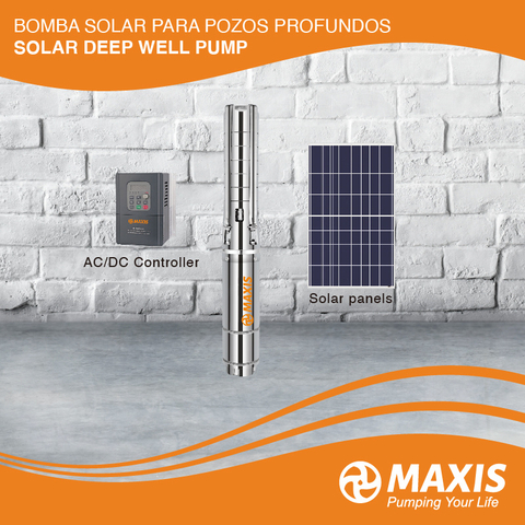 Solar Panel Borehole Water High Pressure Pump for Deep Well Farm Irrigation
