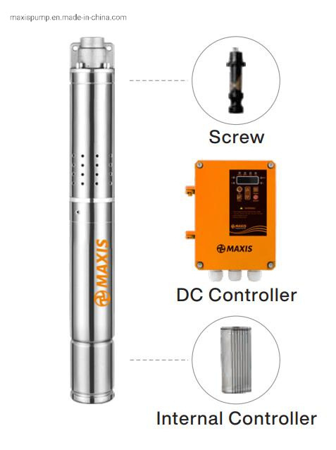 DC/AC Solar Panel Submersible Deep Well Water Pump with Controller