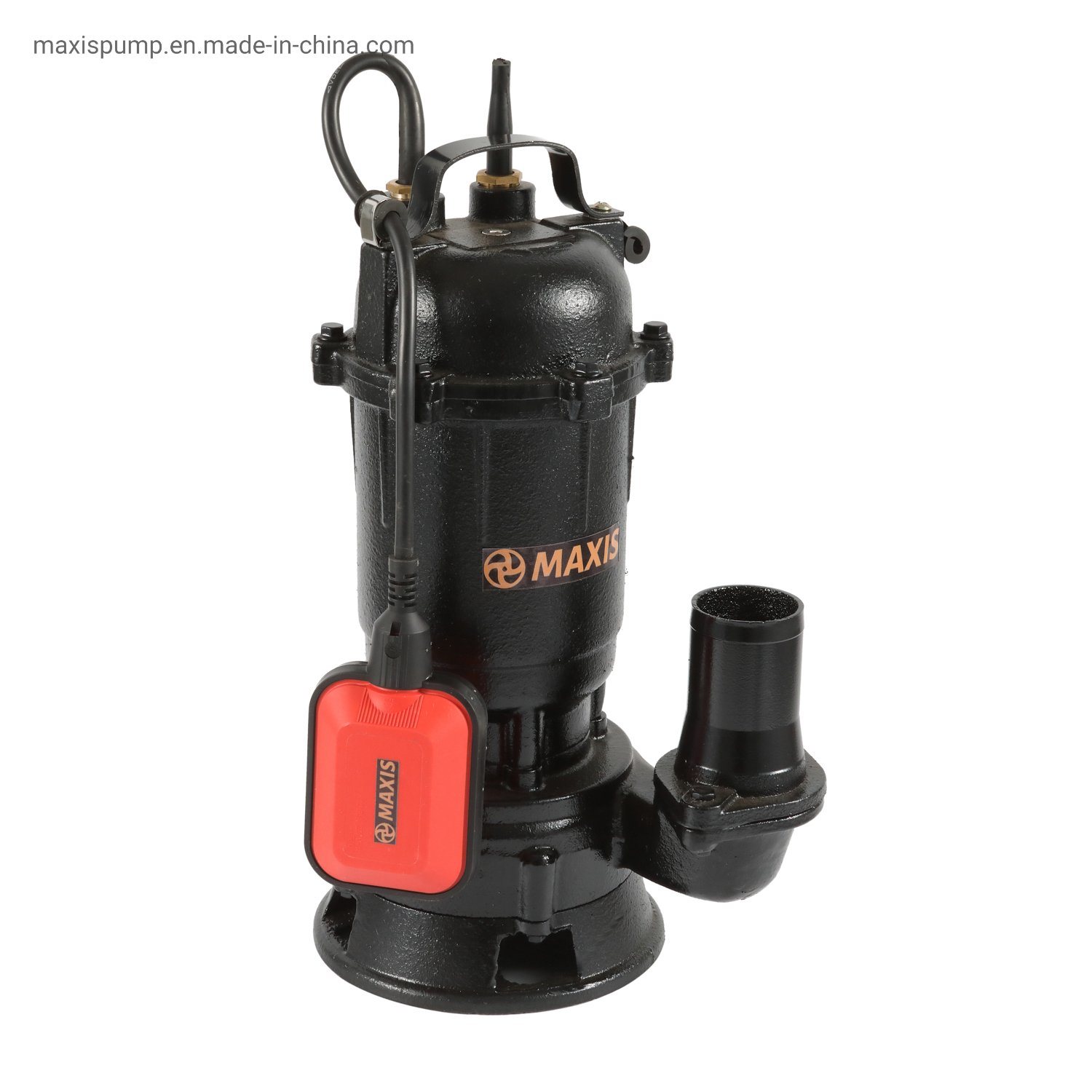 1HP Small Casting Iron Waste Water Electric Submersible Pumps with Float Switch and Cutter for Farm Irrigation with Big Flow