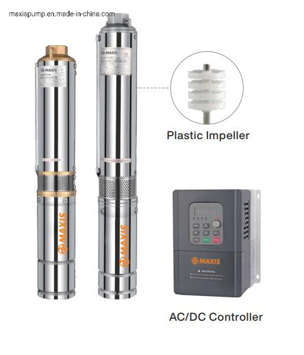AC DC Solar Borehole Pump Deep Well with Controller for Drinking Water