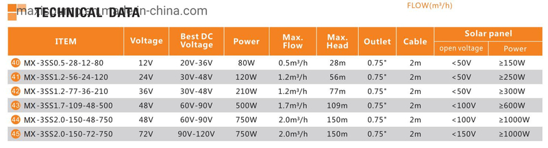 DC Brushless Energy-Saving Water Pump with Solar Panel and DC Controller
