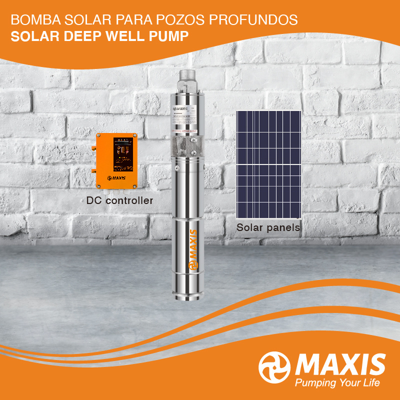 DC Brushless Energy-Saving Water Pump with Solar Panel and DC Controller