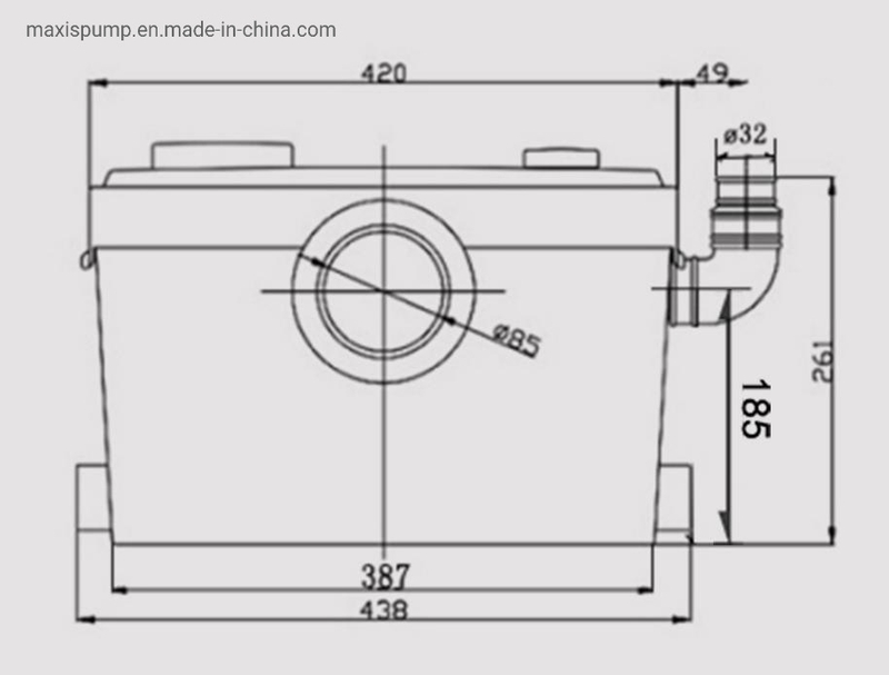 Dirty Home Electric Shower Bidet Trash Wastewater Macerating Pump for Washing Machine