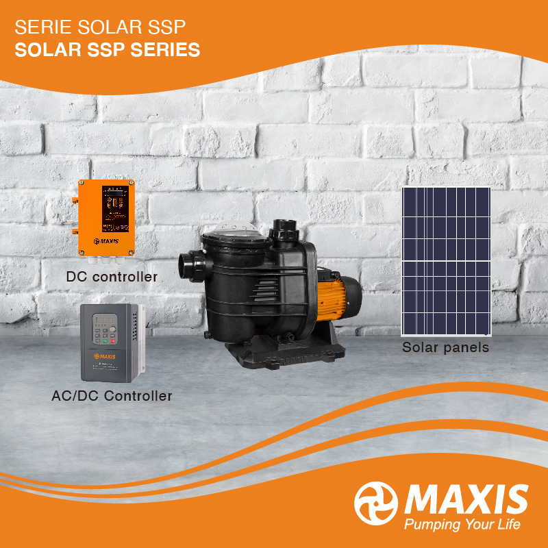 72V Big Flow DC Solar Pump for Swimming Pool Without Controller