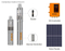 DC Brushless Energy-Saving Water Pump with Solar Panel and DC Controller