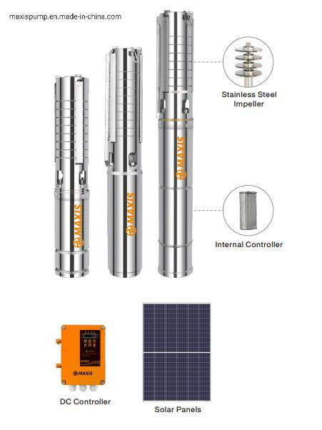 High Efficiency DC Solar Panel Water Pump for Energy Saving for Farm