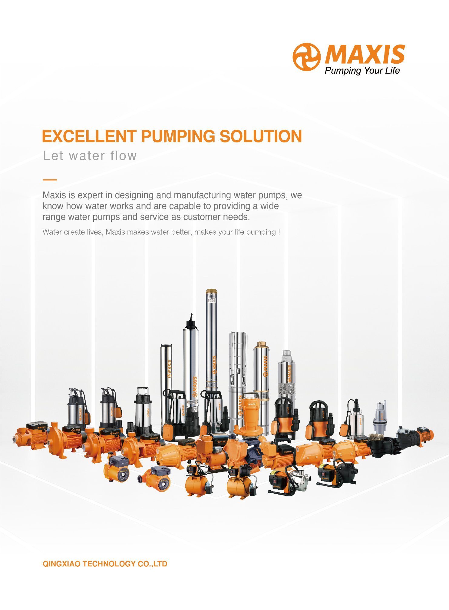 Automatic Multistage Bore Hole Liquid Pump with High Pressure