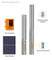 DC High Pressure Solar Deep Well Pumps Borehole Pump for Solar System Irrigation
