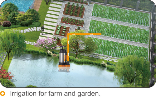 1HP Casting Iron High Flow Electric Waste Water Submersible Pumps for Irrigation Factory Price with Cutting Blade