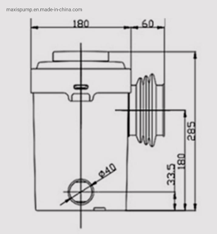 Dirty Home Electric Shower Bidet Trash Wastewater Macerating Pump for Washing Machine
