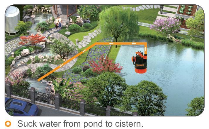 DC Electric Rain Clean Water Pump with Floater Switch for Rain Water Application