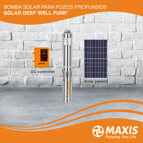 48V Brushless DC Motor Borehole Solar Pump with DC Controller for Deep Well