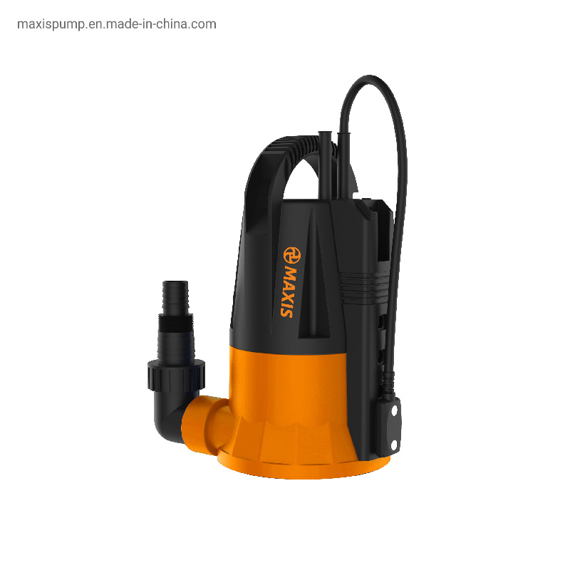 1/4HP 1/3HP 1/2HP 1HP Auto Submersible Pump with Plastic Housing Shell for Basement 1mm Water Level